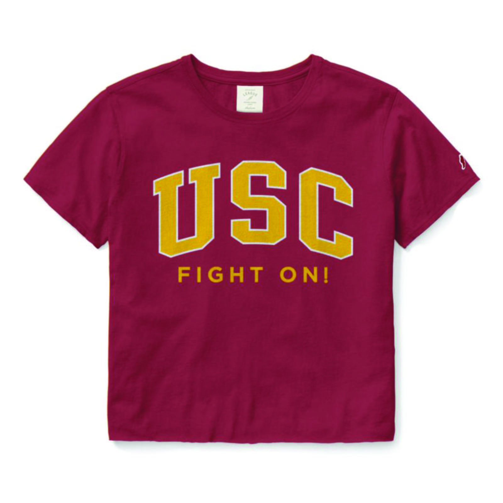 USC Fight On! Womens Clothesline Crop SS Tee image21